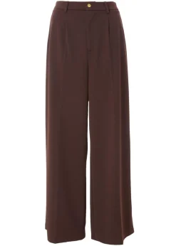 Quiz Brown Wide Leg Trousers