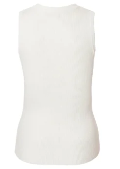 Quiz Cream Button Front Top