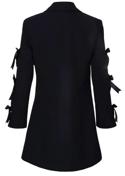 Quiz Navy Bow Sleeve Blazer Dress