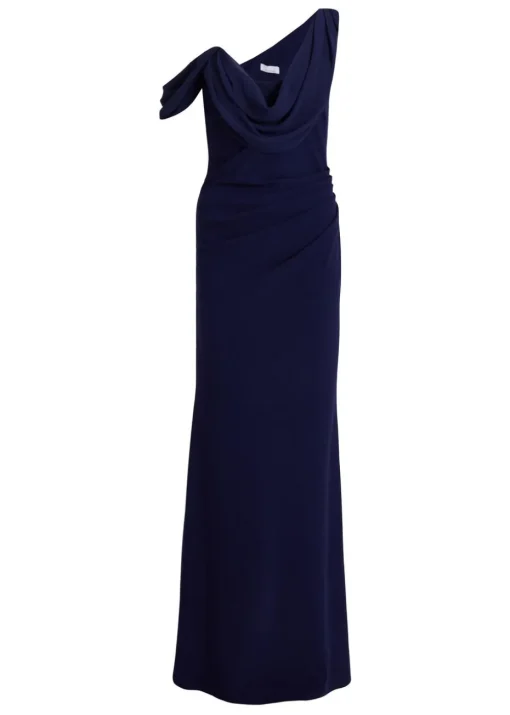 Quiz Navy Drop Sleeve Maxi Dress