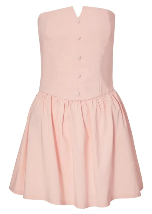Quiz Pink Bandeau Mini Dress