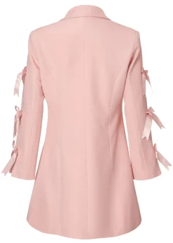 Quiz Pink Bow Sleeve Blazer Dress