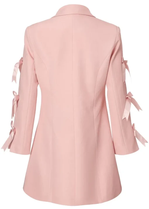 Quiz Pink Bow Sleeve Blazer Dress