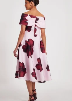 Quiz Pink Floral Skater Dress