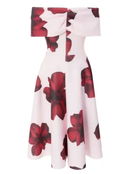 Quiz Pink Floral Skater Dress