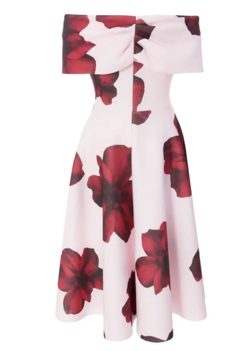 Quiz Pink Floral Skater Dress