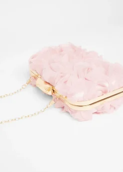 Quiz Pink Organza Rose Box Bag