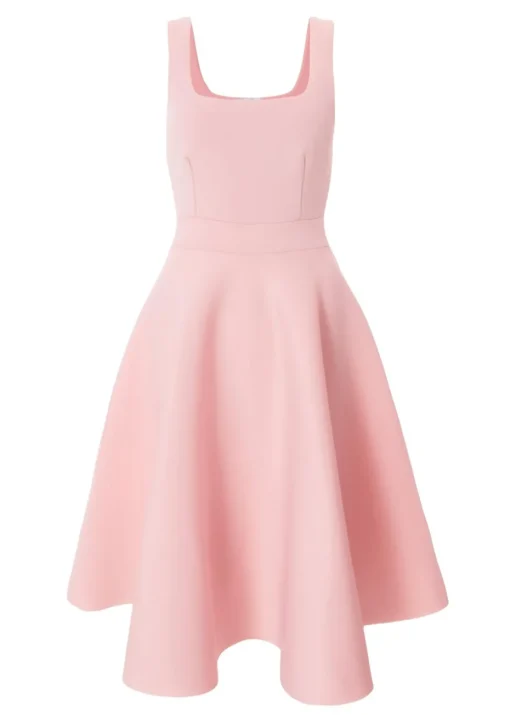 Quiz Pink Petite A-Line Midi Dress
