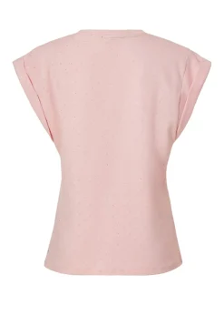 Quiz Pink Stud Detail Top