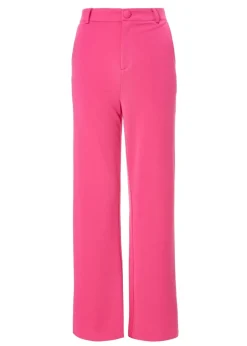 Quiz Pink Woven Flared Trousers