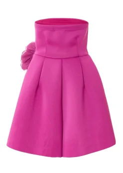 Quiz Purple Strapless Mini Dress
