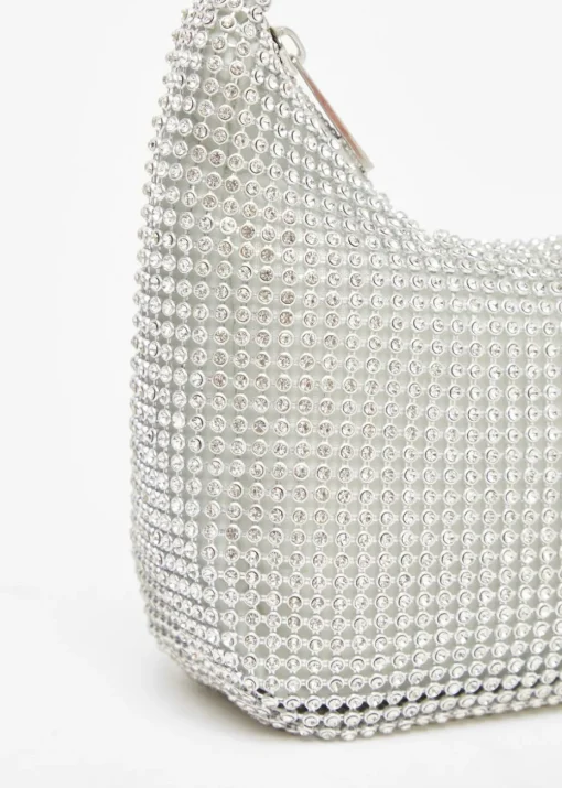 Quiz Silver Embellished Mini Bag