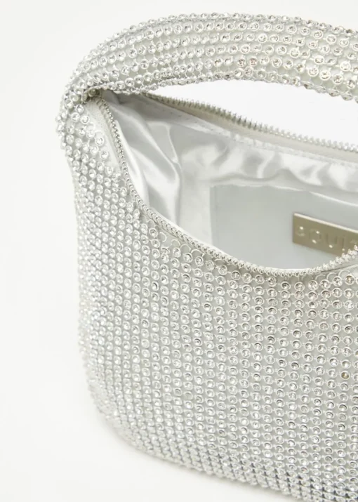 Quiz Silver Embellished Mini Bag