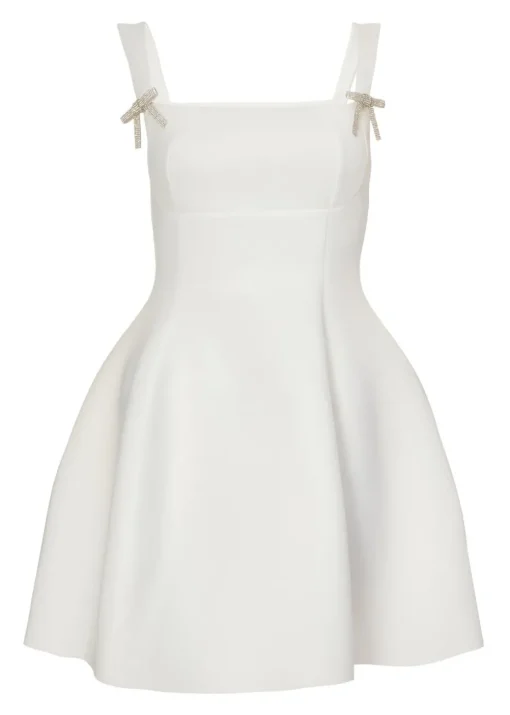 Quiz White A-Line Mini Dress