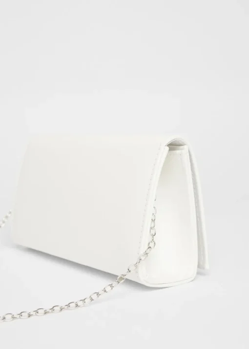 Quiz White Long Clutch Bag