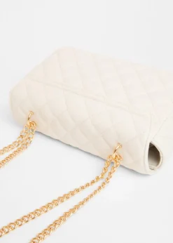Quiz White Quilted Cross Body Bag