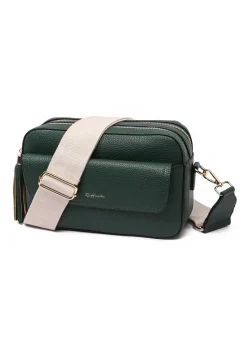 Raffaella Green Cross Body Pocket Camera Bag