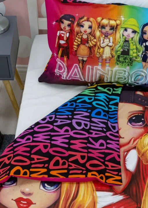 Rainbow High Glow Reversible Polycotton Duvet Set