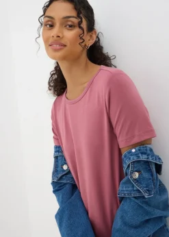 Raspberry T-Shirt Midi Dress