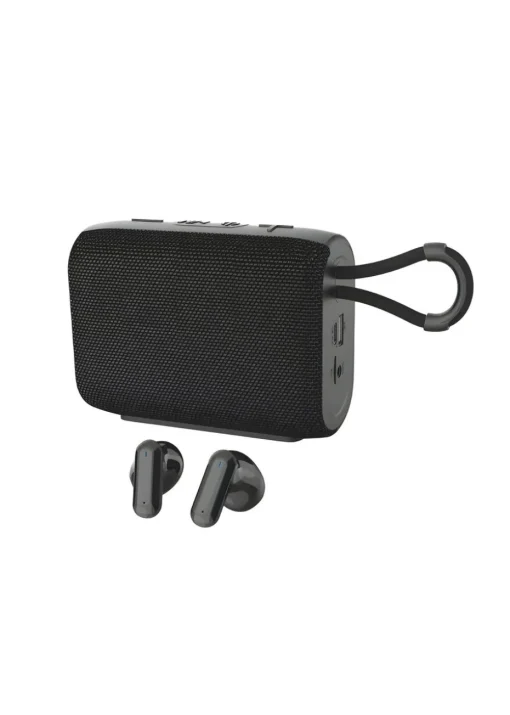 Red 5 Black Wireless Speaker and Earbuds