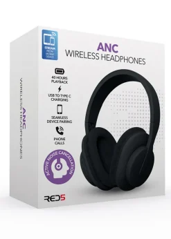 RED5 Black Wireless ANC Headphones