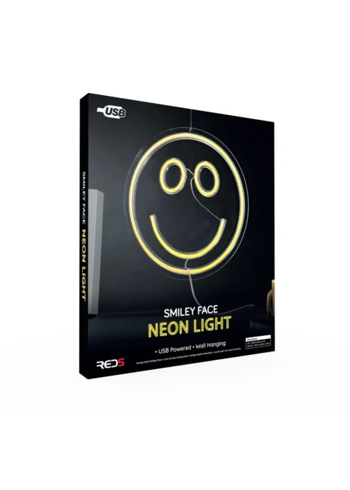 RED5 Clear Smiley Face Neon Effect Light