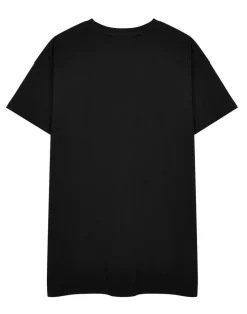 Red Hot Chili Peppers Trippy Black T-Shirt Dress
