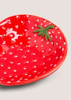 Red Strawberry Ceramic Small Dish