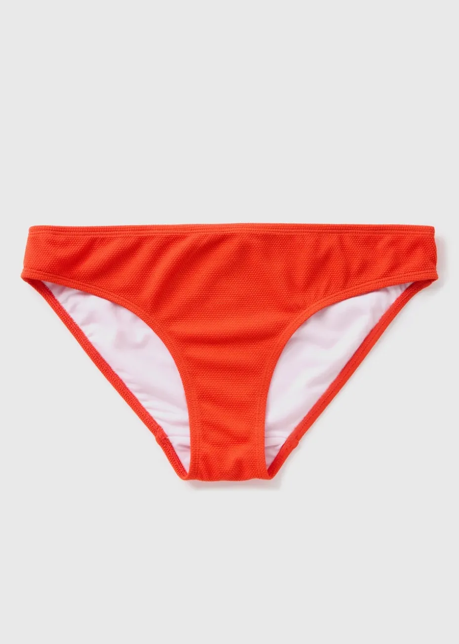 Red V Brief Bikini Bottoms