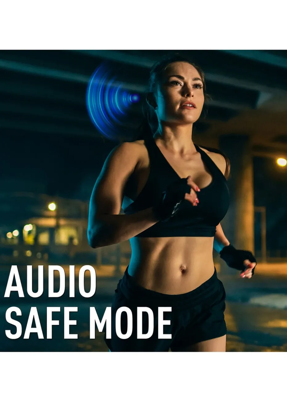 Reflex Active Pro Black Noise Cancelling Wireless Earbuds