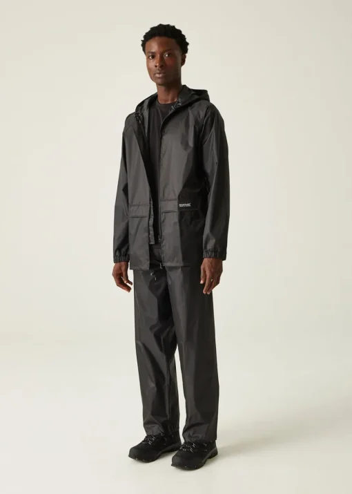 Regatta Black Adult Stormbreak Waterproof Hydrofort Overtrousers