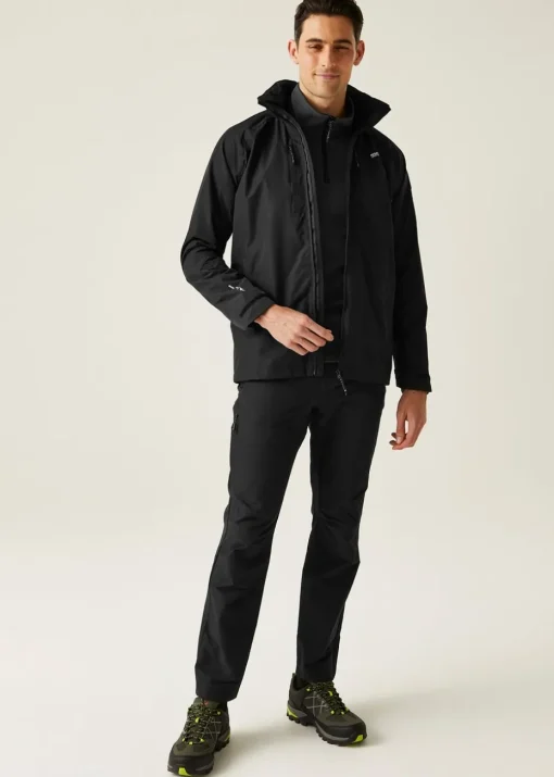 Regatta Black Calderdale VI Waterproof Breathable Isotex Jacket