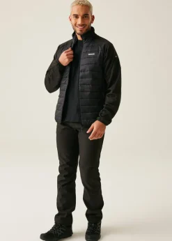 Regatta Black Clumber IV Water Repellent Extol Stretch Hybrid Jacket