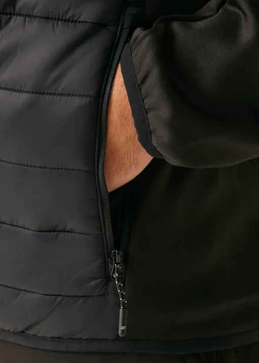 Regatta Black Clumber IV Water Repellent Extol Stretch Hybrid Jacket