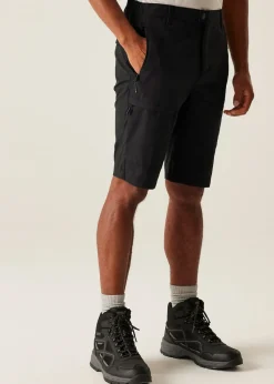 Regatta Black Highton II Water Repellent Isoflex Long Shorts