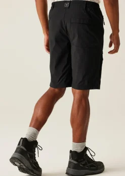 Regatta Black Highton II Water Repellent Isoflex Long Shorts