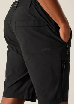 Regatta Black Highton II Water Repellent Isoflex Long Shorts