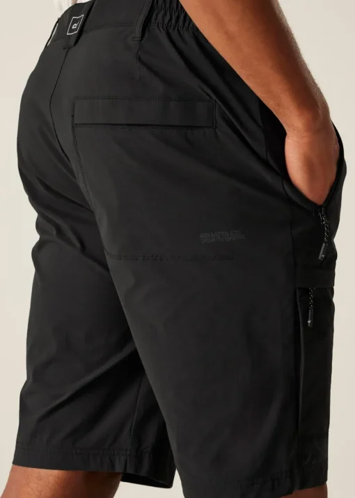 Regatta Black Highton II Water Repellent Isoflex Long Shorts