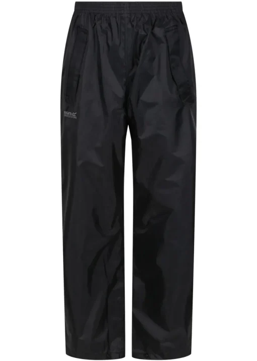 Regatta Black Kids' Stormbreak Waterproof Hydrofort Overtrousers
