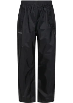 Regatta Black Kids' Stormbreak Waterproof Hydrofort Overtrousers
