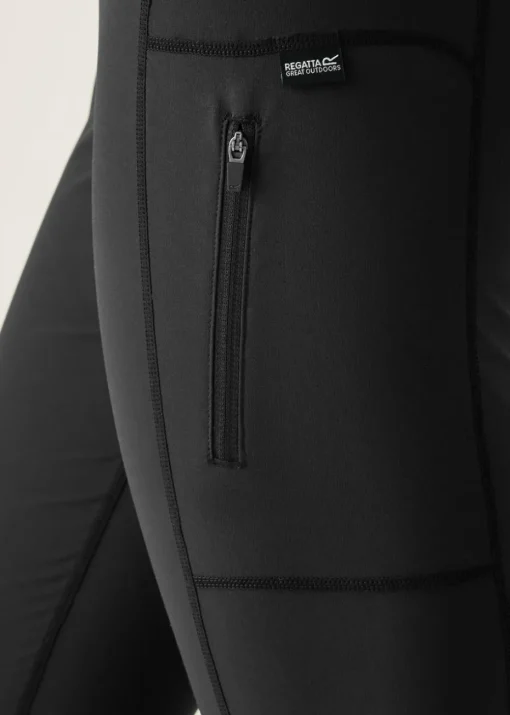 Regatta Black Monira Water Repellent Isoflex Hiking Leggings