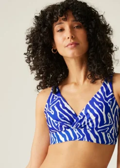 Regatta Blue Abstract Print Paloma Quick Dry Bikini Top