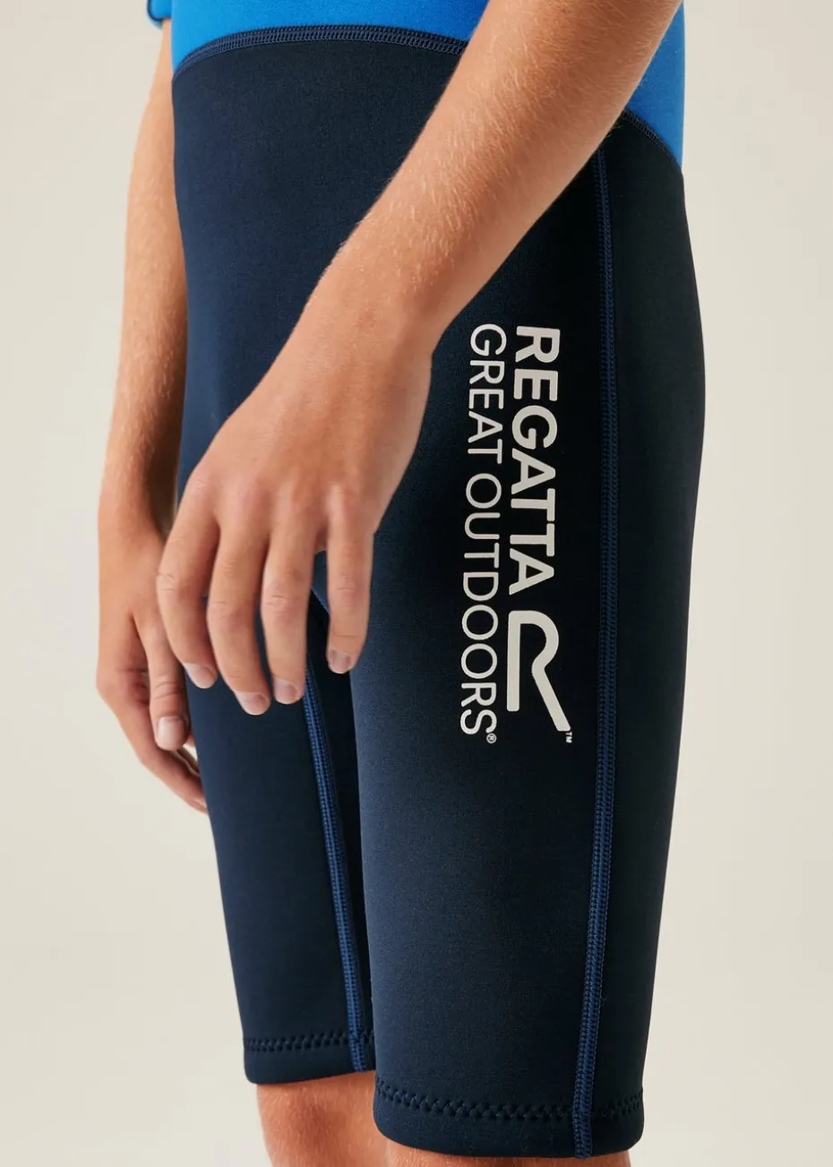 Regatta Blue Navy Camo Kids' Junior Lightweight Wetsuit
