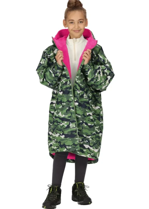 Regatta Cactus Camouflage Kids' Junior Waterproof Hydrofort Robe