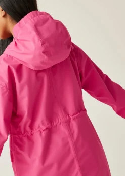 Regatta Candy Pop Stripe Kids Ballina Waterproof Breathable Isotex Jacket (3-16 Years)