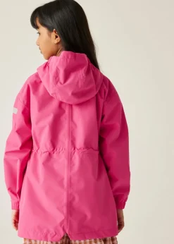 Regatta Candy Pop Stripe Kids Ballina Waterproof Breathable Isotex Jacket (3-16 Years)