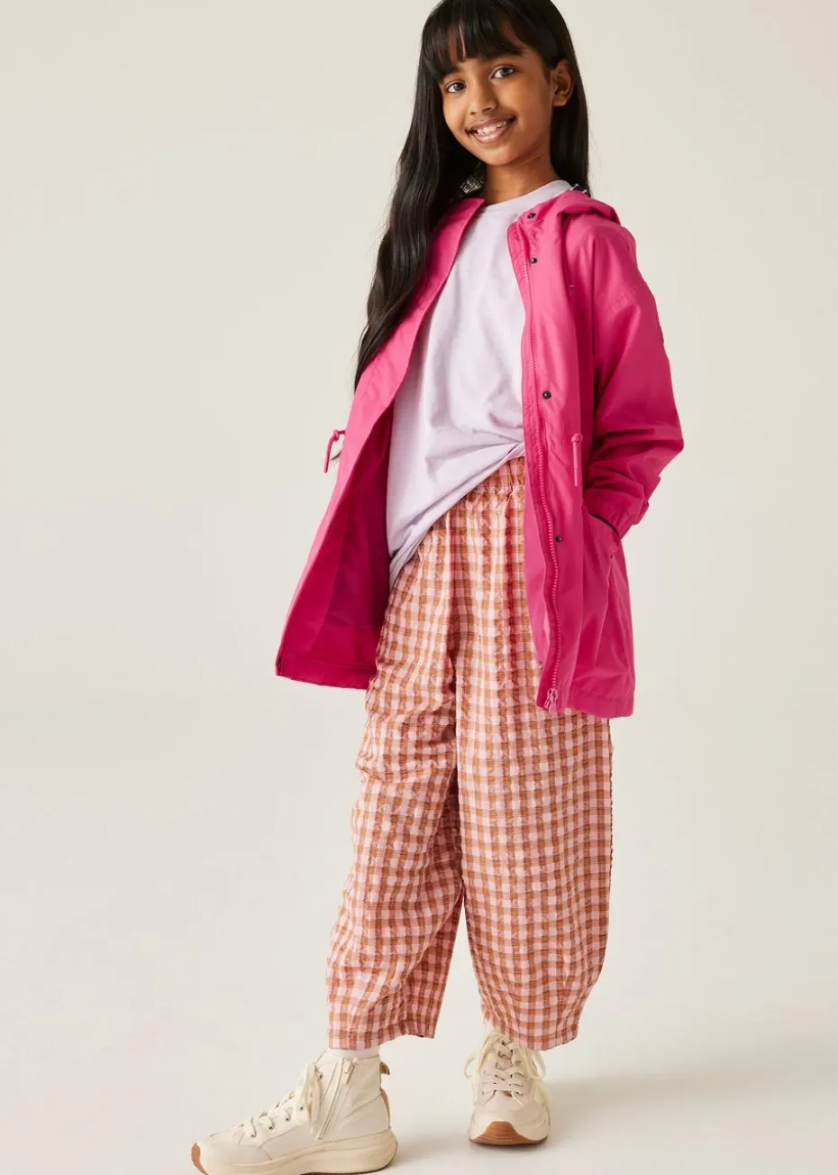Regatta Candy Pop Stripe Kids Ballina Waterproof Breathable Isotex Jacket (3-16 Years)
