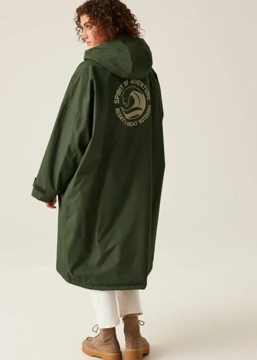 Regatta Dark Khaki Adult Changing Waterproof Hydrofort Robe