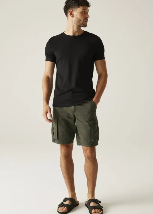 Regatta Dark Khaki Shorebay II Multi-Pocket Shorts
