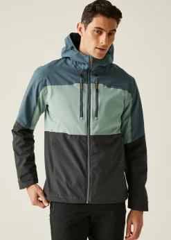 Regatta Grey/Blue Maland II Waterproof Breathable Isotex Stretch Jacket